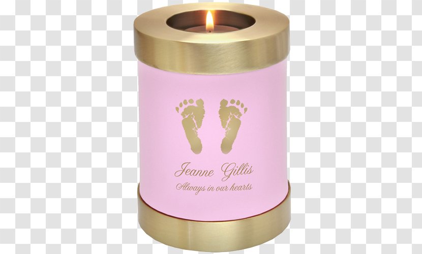 Pink Cat Urn Tealight Candlestick - Brass - Candle Transparent PNG