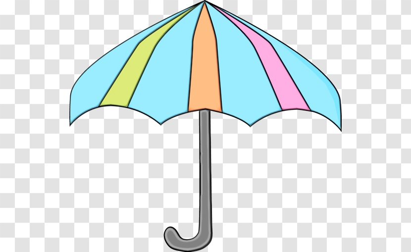 Umbrella Cartoon - Clothing Accessories - Turquoise Text Transparent PNG