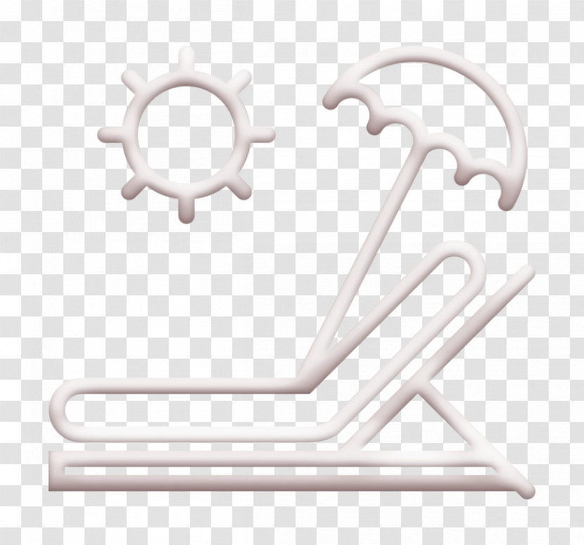 Travel Icon Sunbed Icon Beach Icon Transparent PNG