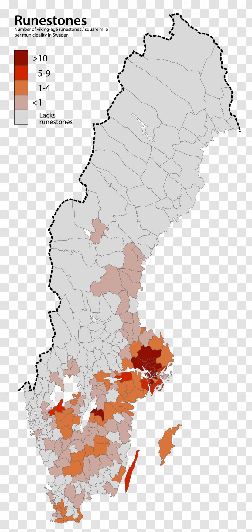 Sweden Viking Age Runestone Map - Diagram Transparent PNG