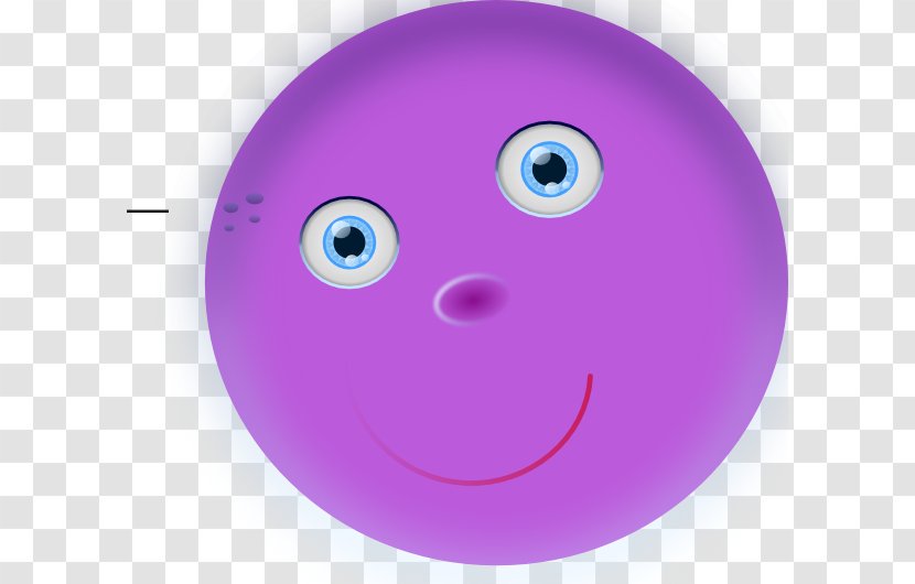 Smiley Emoticon Wink Face Clip Art - Violet Transparent PNG
