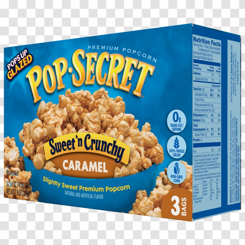 Popcorn Kettle Corn Caramel Flavor Pop Secret - Brand Transparent PNG