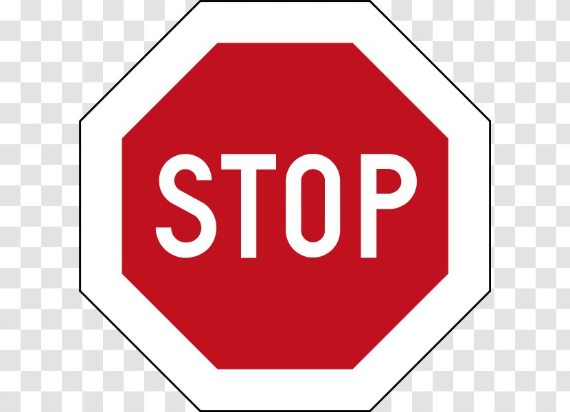 Traffic Sign Stop Warning Manual On Uniform Control Devices - Road Transparent PNG