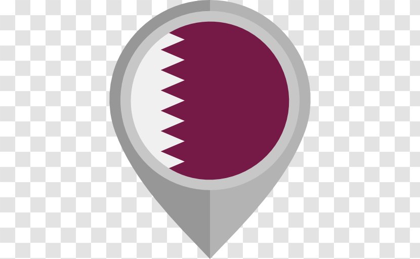 Flag Of Qatar Desktop Wallpaper - Magenta - Bahrain Transparent PNG