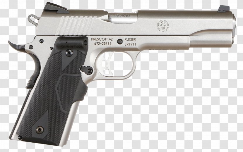 Sturm, Ruger & Co. SR1911 .45 ACP Firearm M1911 Pistol - Semiautomatic - Automatic Colt Transparent PNG