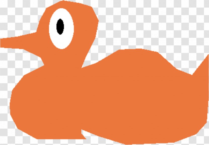 Duck Bird Clip Art - Orange Transparent PNG