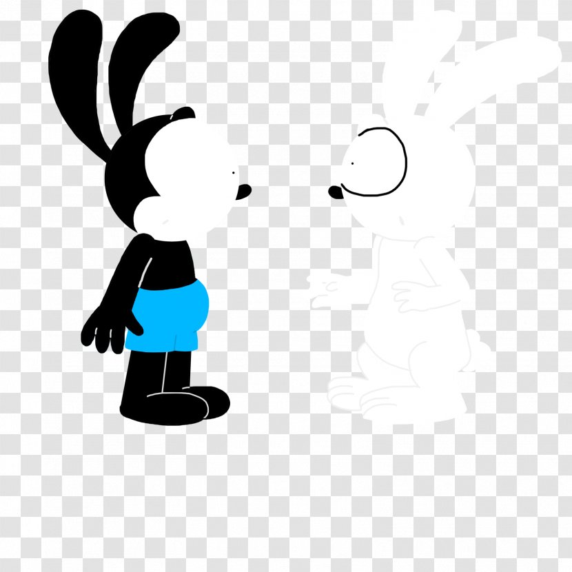 Cartoon Drawing Silhouette Clip Art - August 26 - Oswald The Lucky Rabbit Transparent PNG