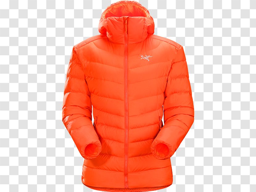 Hoodie Arc'teryx Jacket Clothing Outerwear - Goose Down Transparent PNG