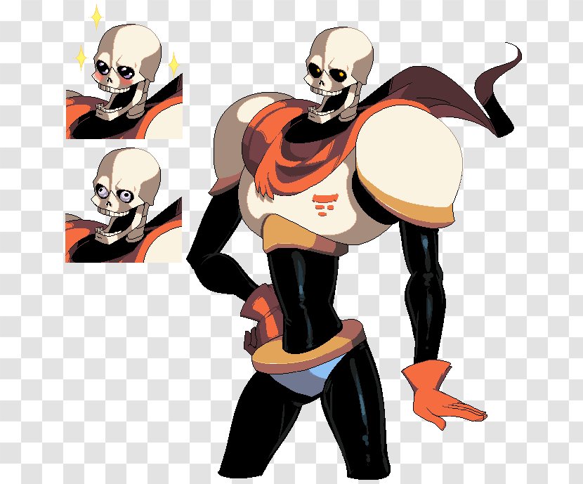 Undertale Papyrus MediEvil Skeleton Flowey - Protective Gear In Sports - Supervillain Transparent PNG