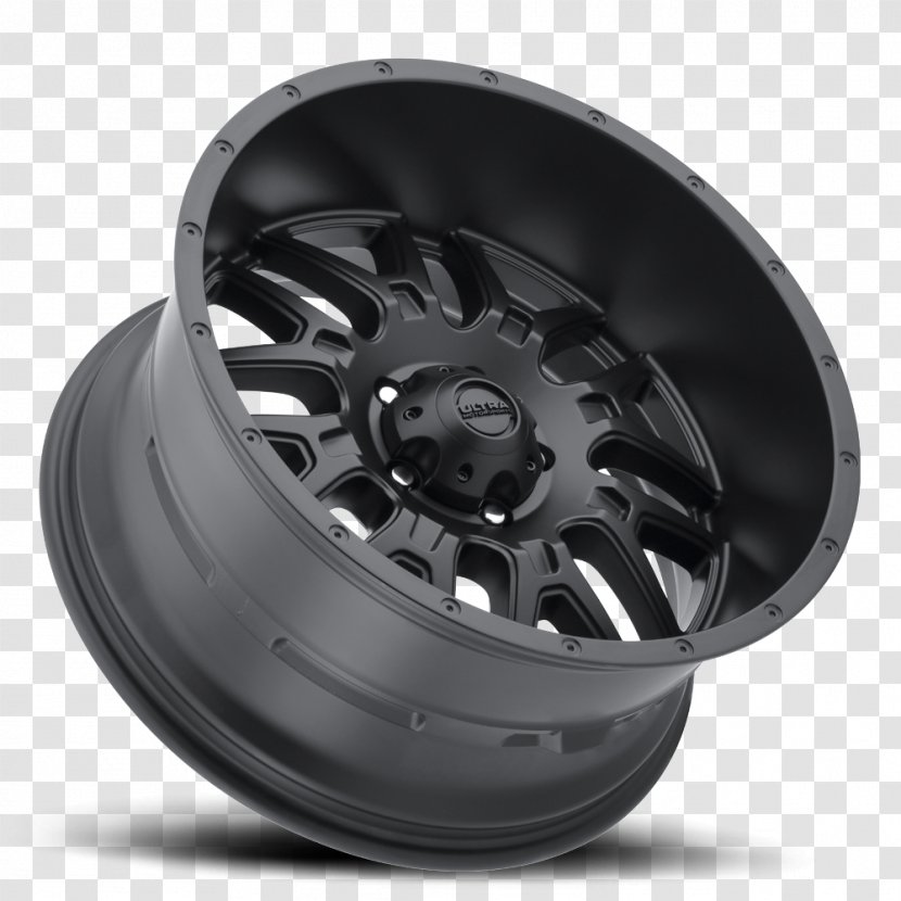 Alloy Wheel Rim Spoke Tire - Automotive System - Black Silk Transparent PNG