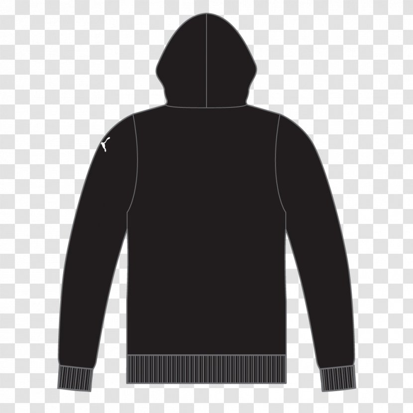 Hoodie Shoulder Sweater - Black Transparent PNG