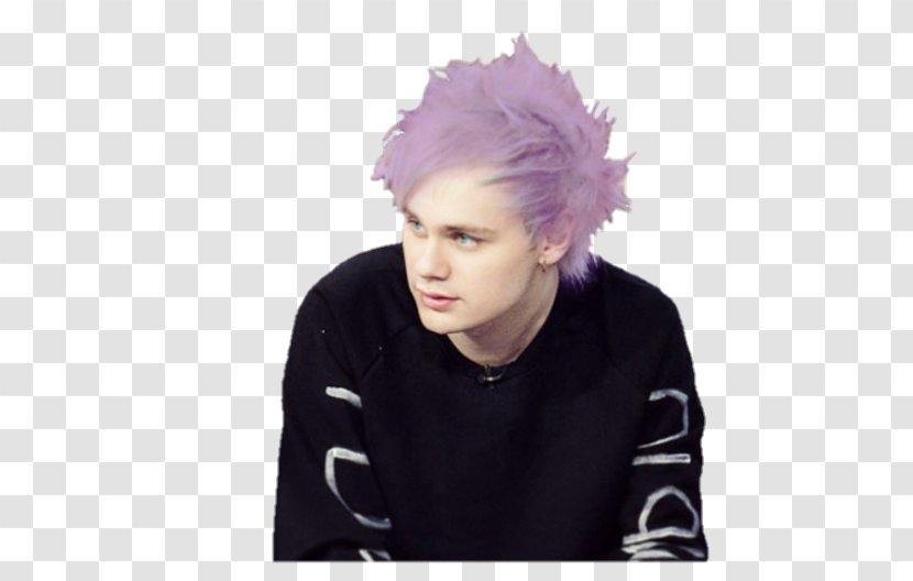 Ciel Phantomhive Michael Clifford Hair Coloring Hairstyle - Purple - Mike Transparent PNG
