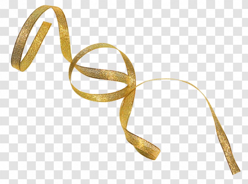 Clothing Accessories Ribbon Metal Gold - Twine Transparent PNG