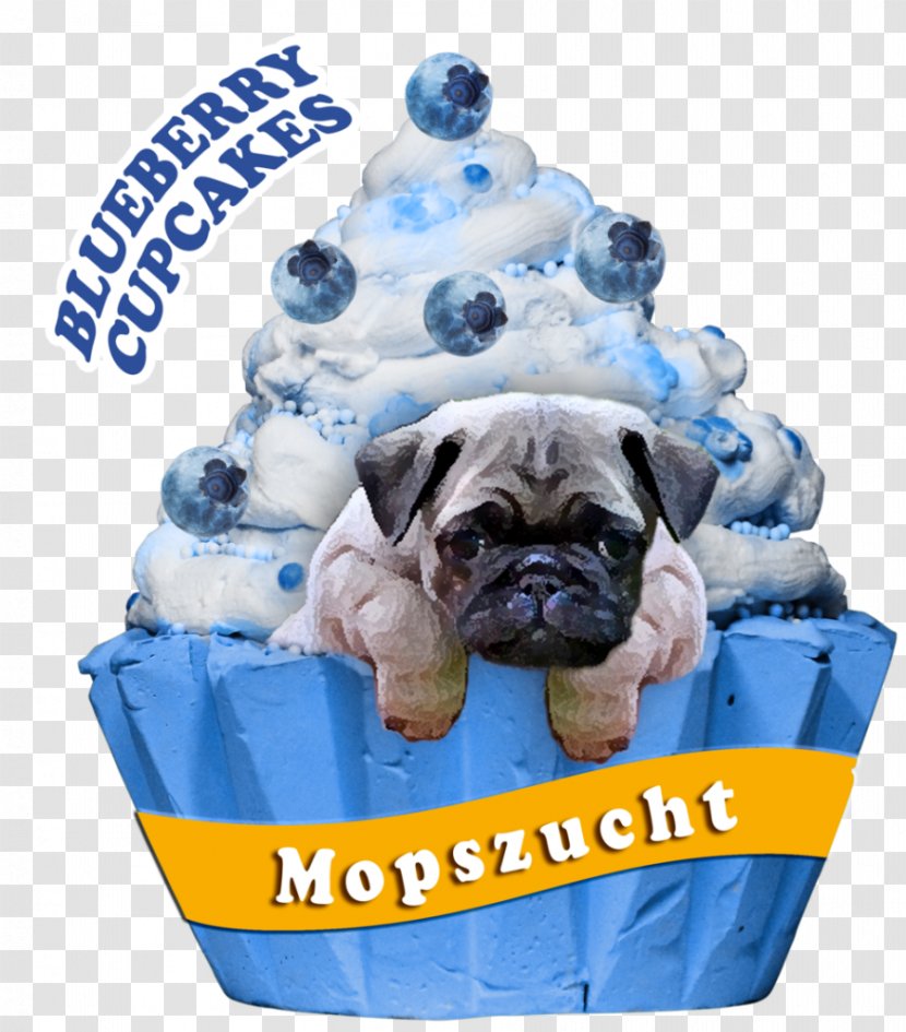 Pug Puppy Dog Breed Litter Cupcake Transparent PNG
