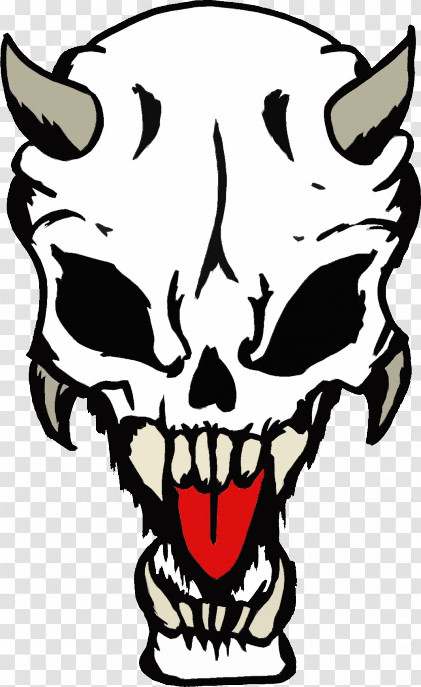 Devil Skull Demon Clip Art - Line Transparent PNG