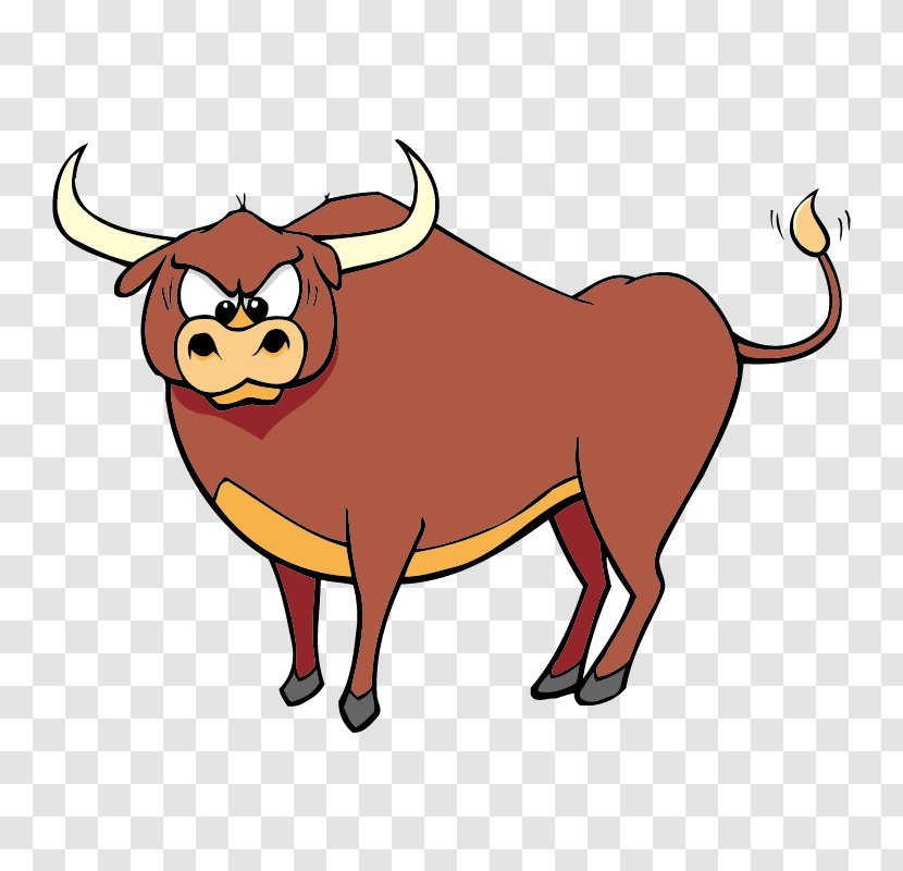 Cattle Bull Clip Art - Wildlife - Angry Transparent PNG