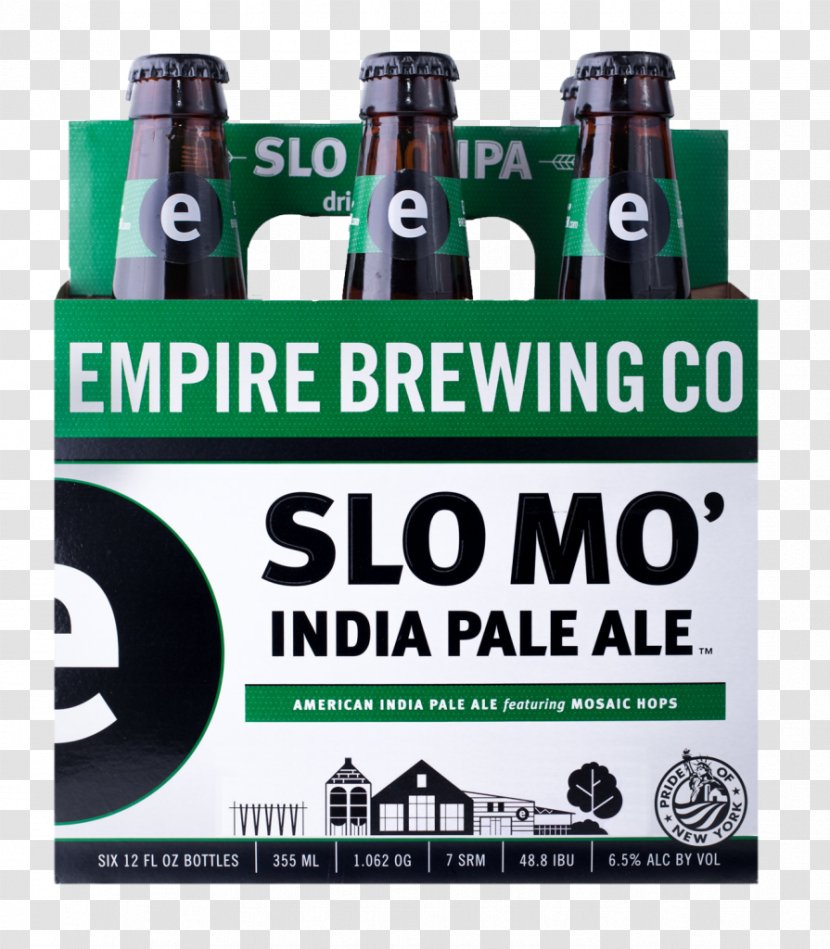 Beer Bottle India Pale Ale Empire Brewing Company Brewery - Republic Transparent PNG