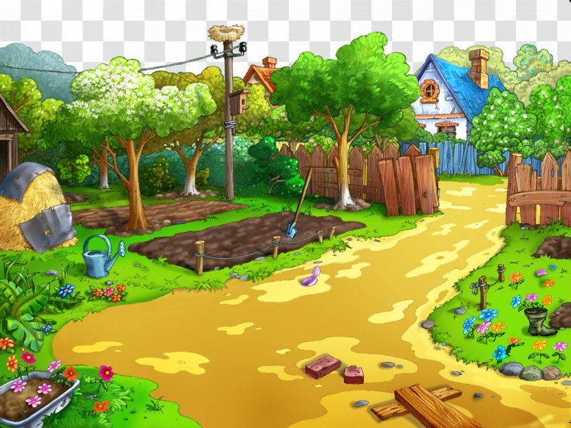 Gardening Cartoon Desktop Wallpaper Clip Art - Pc Game - GARDEN Transparent PNG