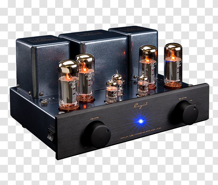 Audio Power Amplifier Valve Electronics Vacuum Tube Transformer - Electronic Musical Instruments Transparent PNG