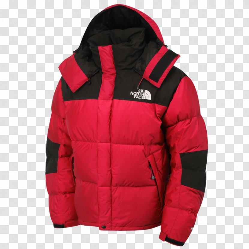 The North Face Polar Fleece Jacket Red Nuptse - Sweatshirt Transparent PNG