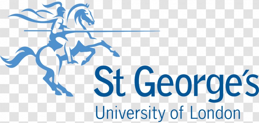 St George's, University Of London Medical School Research - Blue - Logo Transparent PNG