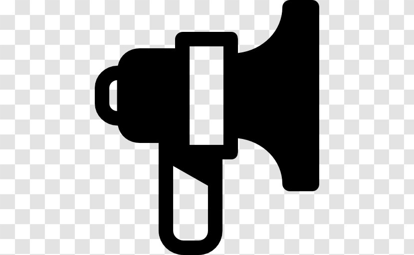 Megaphone Cursor - Black And White Transparent PNG