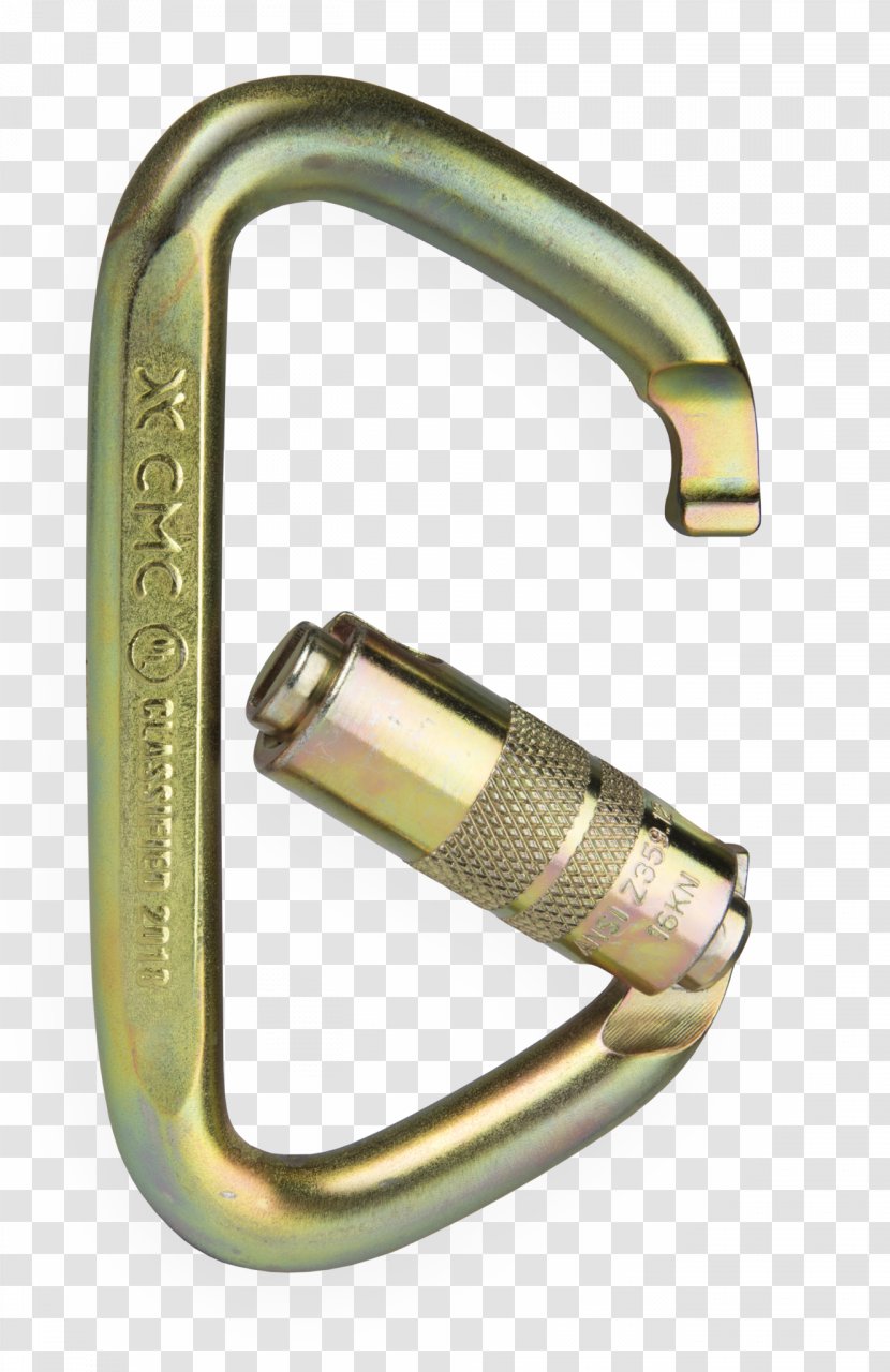 Carabiner Steel National Fire Protection Association Rope Access - Brass - Hardware Transparent PNG