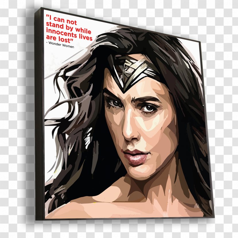Wonder Woman Gal Gadot Pop Art Painting - MULHER MARAVILHA Transparent PNG