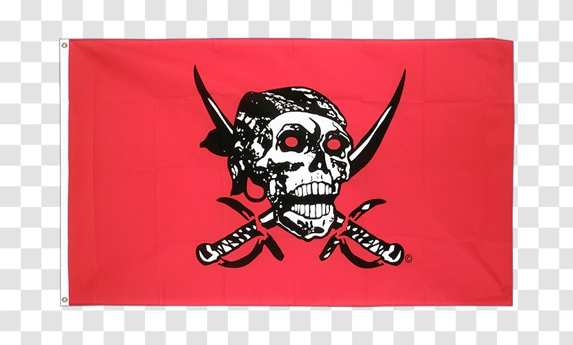 Jolly Roger Flag Piracy Fahne Banner - Rectangle Transparent PNG