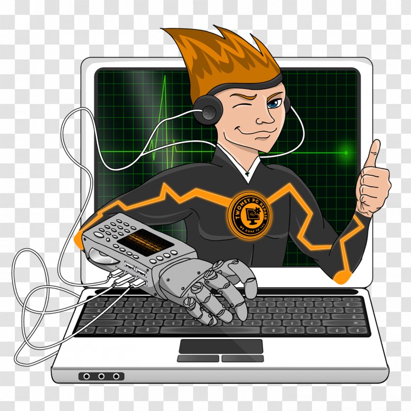 Twomey PC Repair Logo Laptop - Highland - Computer Transparent PNG