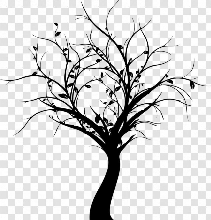 Abstract Trees: 30 Tree Designs That Will Take You To The Woods Common Fig Shrub Of Life - Monochrome - Silhouette Transparent PNG