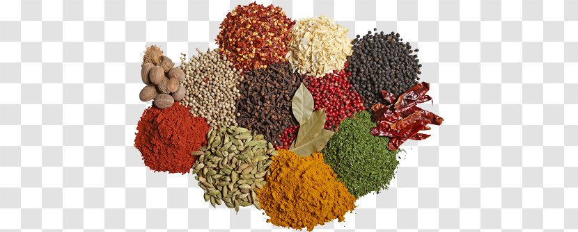 Indian Cuisine Vegetarian Spice Mix Food - Herb Transparent PNG