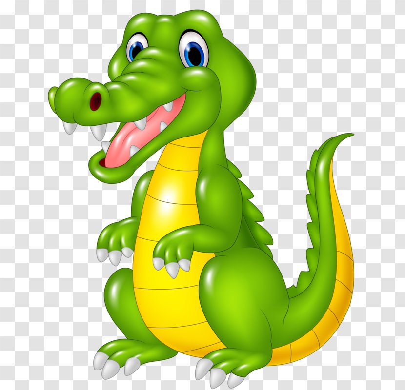 Crocodile Alligator Cartoon Illustration - Stock Photography - Hand-painted Dinosaur Transparent PNG