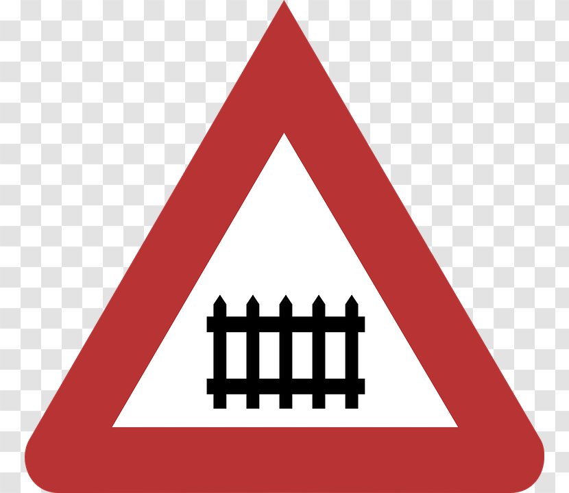 Roadworks Traffic Sign Baustelle Level Crossing - Bottleneck - Kereta Transparent PNG