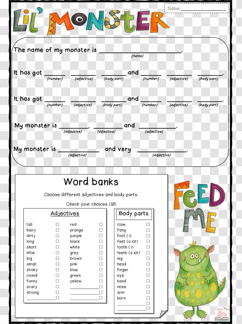 Human Body Word Homo Sapiens Phonological Awareness Monster - Diagram - High Transparent PNG