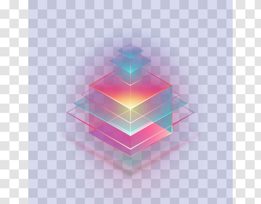 Symmetry Pattern - Computer - Creative Stage Neon Lamp Transparent PNG