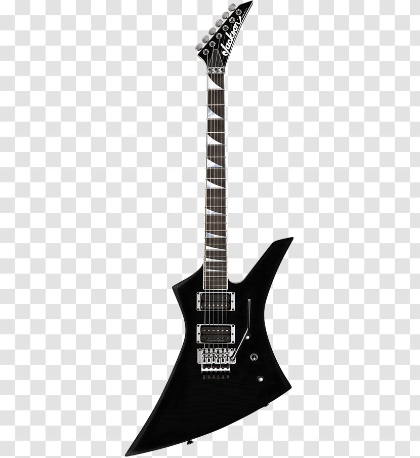 Jackson Guitars Kelly X Series Kex Electric Guitar - Black And White Transparent PNG