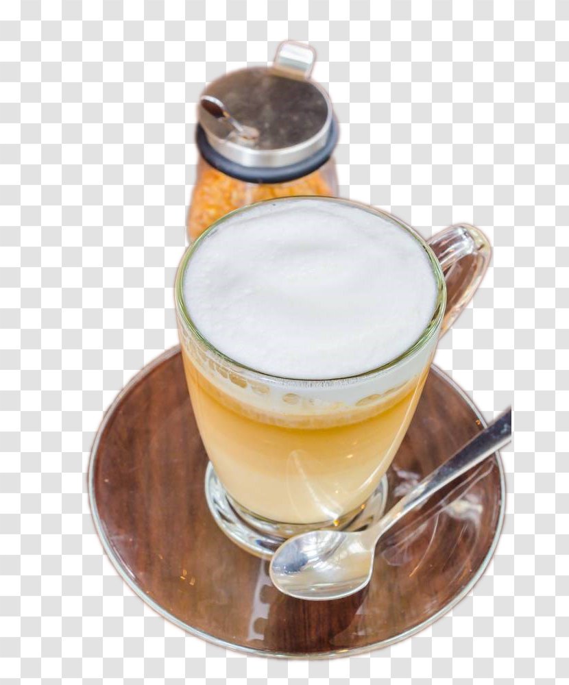Latte Macchiato Coffee Cappuccino Espresso - Caffxe8 - With Sugar Transparent PNG