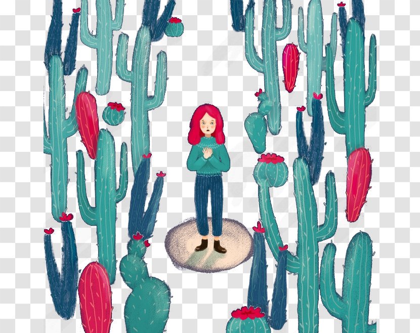 Graphic Design Illustration - Flower - Cactus Transparent PNG