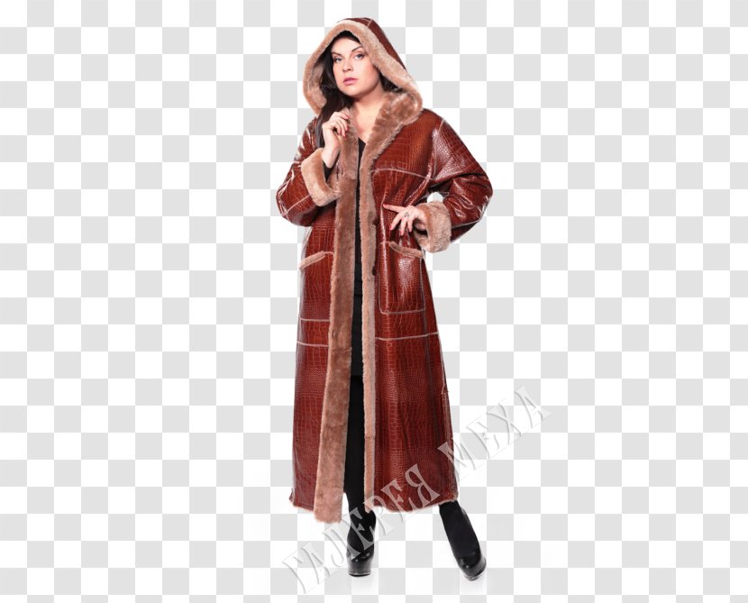 Overcoat Maroon - Fur Coat Transparent PNG