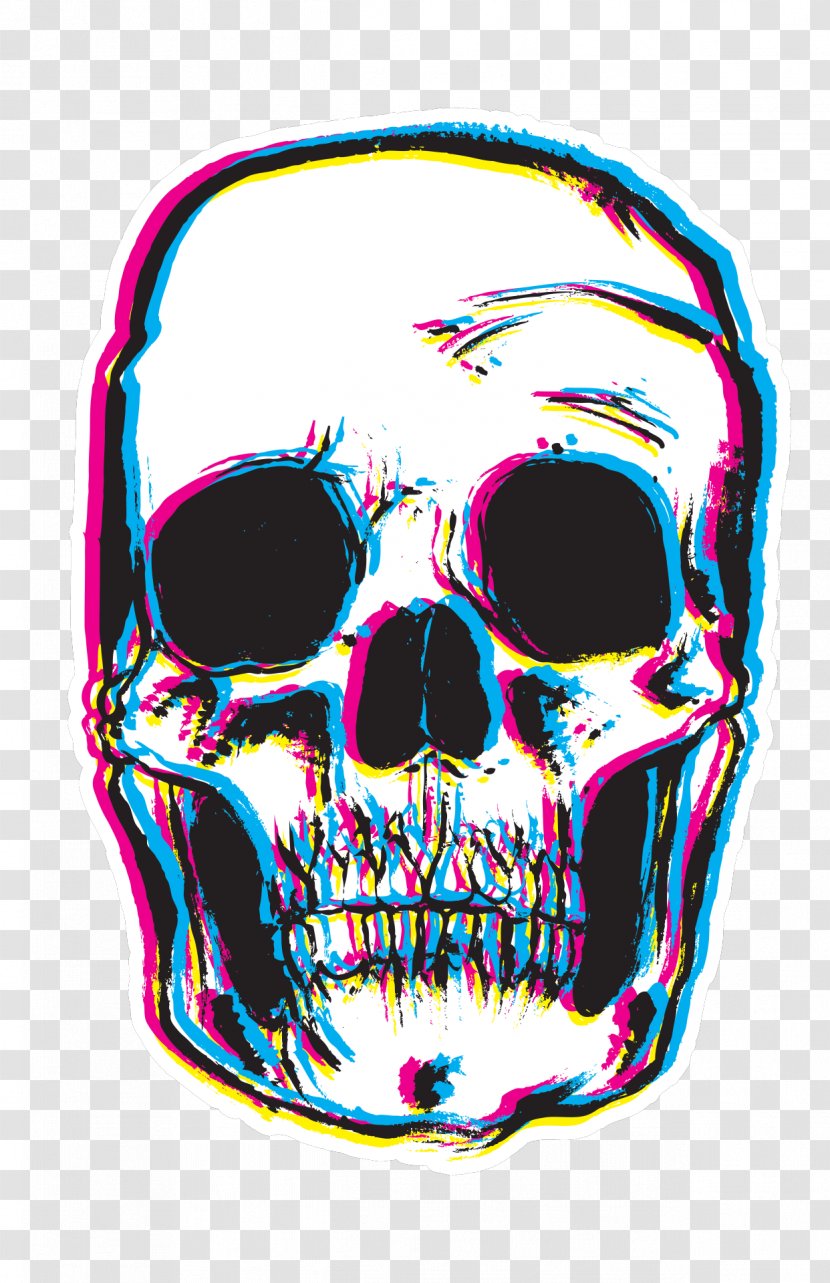 T-shirt Hoodie Sticker Skull Polyester Transparent PNG
