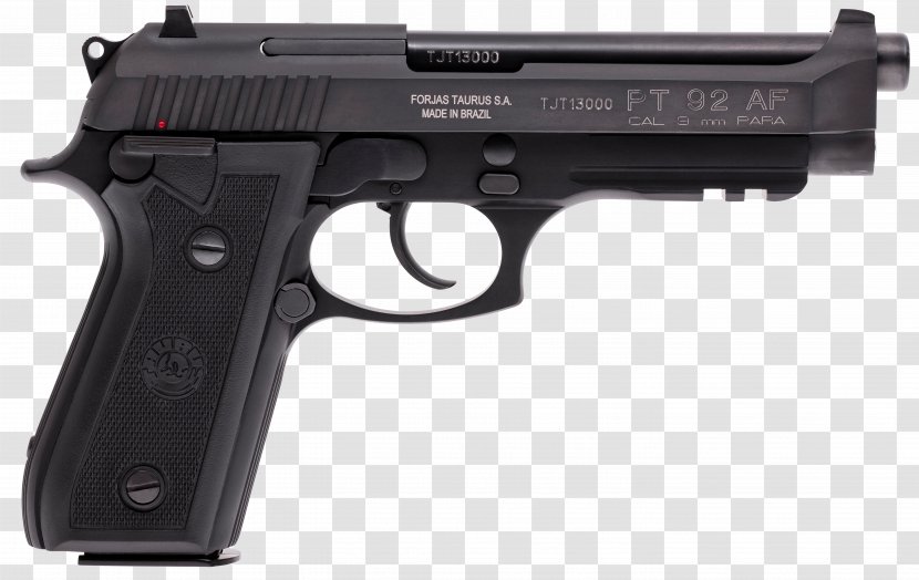Beretta M9 Taurus PT92 Firearm Pistol Transparent PNG
