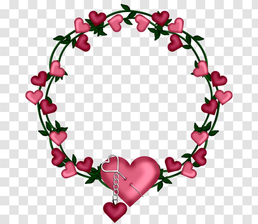 Clip Art Heart Portable Network Graphics Wreath Valentine's Day - Cartoon Transparent PNG