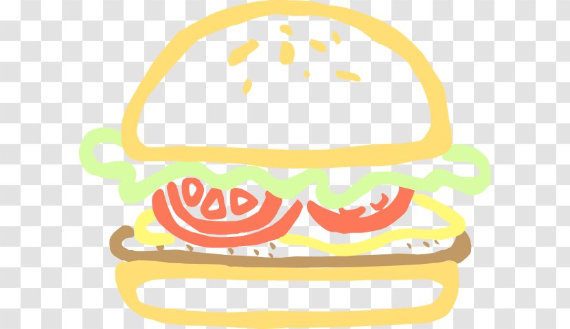 Hamburger Cheeseburger Fast Food Chicken Sandwich Clip Art - Outline Cliparts Transparent PNG