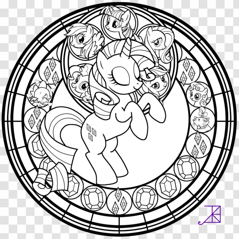 Sunset Shimmer Pony Princess Luna Coloring Book Stained Glass - Frame - My Little Transparent PNG