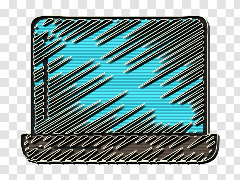 Free Icon Hipster Laptop - Teal - Electric Blue Technology Transparent PNG