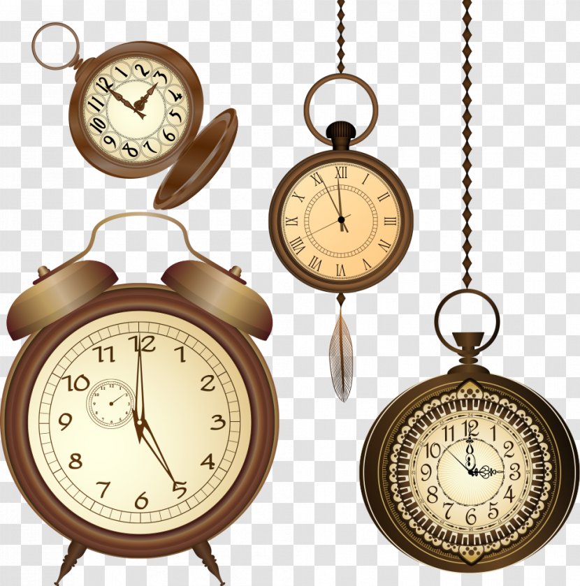 Alarm Clock Antique Vintage Clothing - Shutterstock - Vector Watch Material Transparent PNG