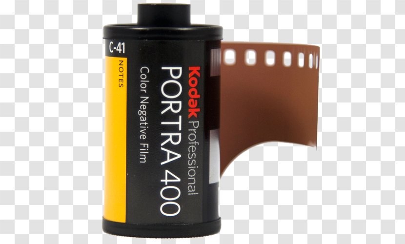 Photographic Film Kodak Portra Negative C-41 Process Photography - Roll - Black Transparent PNG