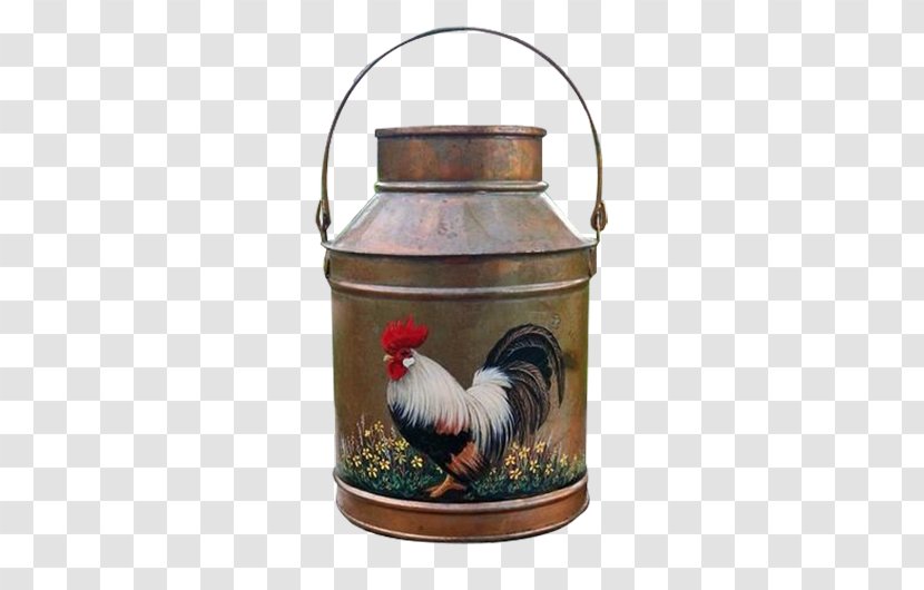 Rooster Chicken Tole Painting - Old-fashioned Pot Public Transparent PNG