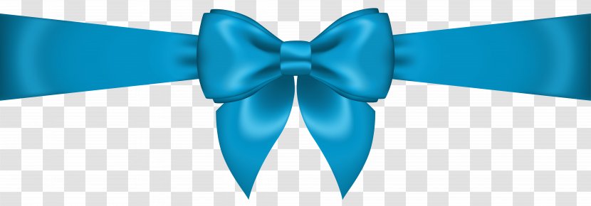 Bow Tie Blue Ribbon Product - Aqua - Transparent Clip Art Image Transparent PNG
